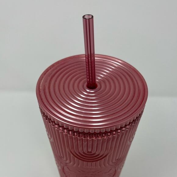 Starbucks Dusty Rose Pink Pearl Shell Mermaid Scales Siren Tumbler Fall 2023 - Picture 2 of 5